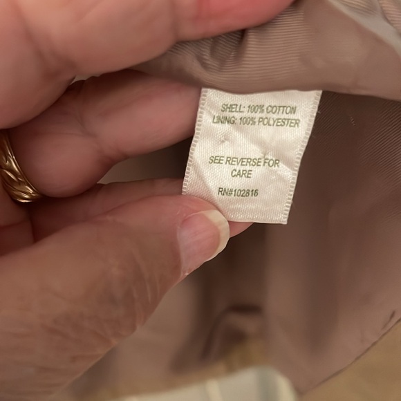 Garnet Hill Hoodie Poncho zipper and snap front women’s Large Tan button sleeve - Picture 8 of 16